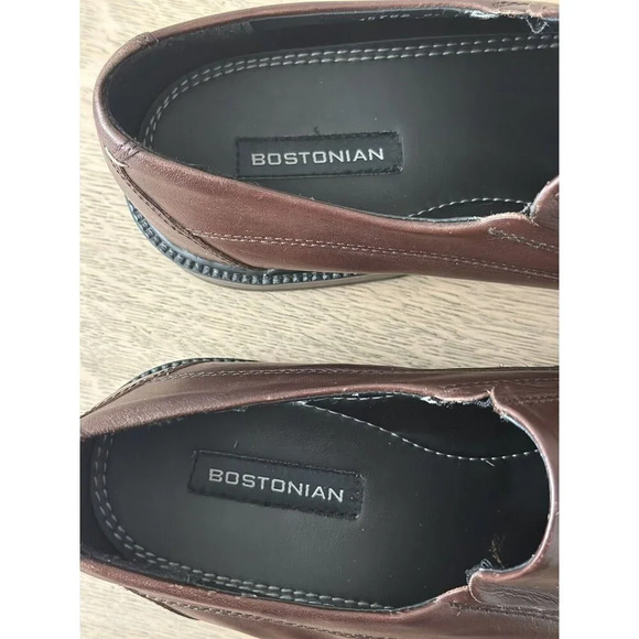 Bostonian Men's Size 11.5 Leather Slip On Loafer Brown Comfort - Picture 6 of 7